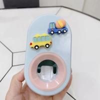 小汽车挤牙膏器 卡通可爱自动挤牙膏器吸壁挂式免打孔懒人挤压器牙刷置物架