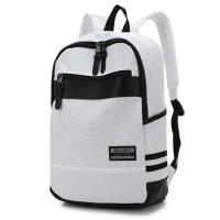 8823白色 ozuko双肩包usb户外多功能学生电脑包男大容量旅行背包