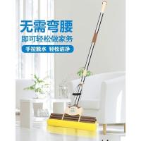 米白色三排轮33CM[共一头] 好太太海绵拖把33cm滚轮式吸水拖把头家用胶棉拖把免手洗地拖墩布