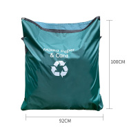草绿色混合垃圾分类袋92*100CM 奕澜上海垃圾分类袋干垃圾湿垃圾回收袋可回收物有害垃圾袋子防水