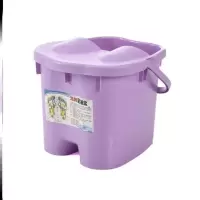 中号蓝色无盖 2021可7折叠泡脚桶深桶过膝盖加高加深过膝深桶50cm过小腿塑料脚