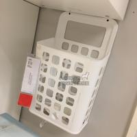 注意不含膨胀螺丝需要打孔 宁波宜家瓦瑞拉壁挂式垃圾桶 家庭塑料袋收纳盒厨房储物国内代购