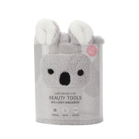 考拉 miniso名创优品柔软小动物强吸水干发帽浴帽卡通可爱白熊考拉兔子