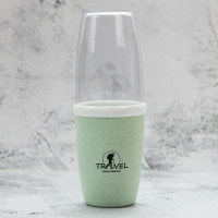 北欧绿（无牙刷） 办公室旅行牙刷盒便携洗漱刷牙杯套装牙具创意外带牙膏收纳盒旅。