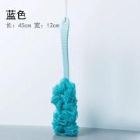 沐浴洗澡巾【长柄蓝色】 沐浴刷洗澡刷不求人后背刷子洗澡巾长柄软毛洗浴用品搓泥搓背神器