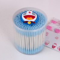 叮当头 螺旋双头棉棒卸妆棉花木棒棉球棉签200支掏耳化妆用卸妆棉棒清洁