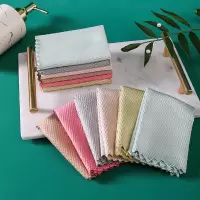 升级加厚款 5条装[25*25] 鱼鳞抹布洗碗布家用擦玻璃抹布 车窗用品家里窗户毛巾擦桌百洁布