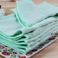 白色3条装 竹纤维洗碗布不沾油洗碗巾吸水抹布方巾不留痕不掉毛易清洗擦桌子