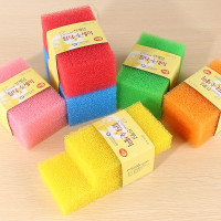 韩版仿丝瓜络块洗碗布清洗海绵擦厨房刷碗纳米刷锅去污韩式丝瓜棉