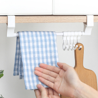 厨房吊柜下置物挂钩橱柜下挂架壁挂架多功能吊柜挂钩衣柜储物架