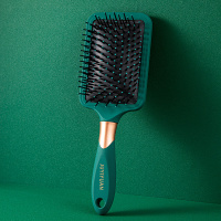 [墨绿色]方形气垫梳 气垫梳子女士专用长发按摩头部头皮经络气囊梳卷发梳家用男防静电