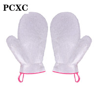 双面通用竹纤维手套一双装(均码) 竹纤维不掉毛洗碗布厨房用品不沾油家用懒人抹布洗碗手套女神器