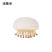天空蓝 zq水母梳减压伸缩气囊硅胶按摩梳学生小巧可爱便携式家用梳子