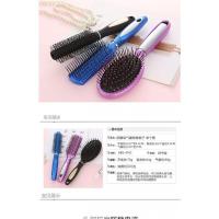 黑色气囊梳 梳子经络家庭女士圆筒短发少女专用丝域1折挂孔梳齿滚梳内扣,.。