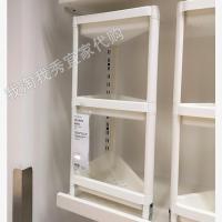 宜家国内代购维灰恩 转角搁板装置白色置物架塑料浴室角架10483