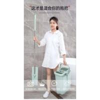 简约款 桶+ 拖把+共1布无赠品-FC 大号平板拖把家用免手洗一拖净拖布桶懒人拖地神器干湿两用刮刮乐