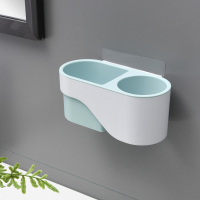 轻盈蓝吹风机架A-3206 电吹风机架子家用免打孔卫生间洗手间厕所收纳壁挂架沐浴室置物架