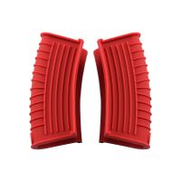 加厚红色一对装 加厚硅胶防烫夹耐高温铸铁锅把手隔热手套手夹锅柄锅耳套锅耳夹垫
