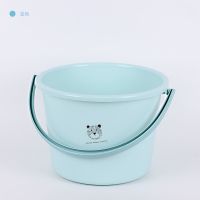 北欧蓝[单桶] 学生带盖住宿用盆子加厚塑料桶家用水桶宿舍桶盆套装脸盆洗衣桶