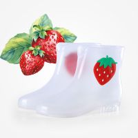 水晶草莓 30[内长20CM] 追星足中筒马丁靴雨鞋女士短筒水鞋成人雨靴防滑时尚韩版套鞋低帮