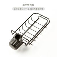 黑色 水龙头置物架多功能厨房置物架挂篮不锈钢水槽收纳神器家用沥水架