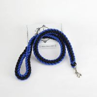 蓝黑色 S型号(适合3-15斤) 狗狗牵引绳狗链子狗项圈中型大型阿拉斯加德牧金毛狗狗牵引绳