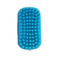 蓝色 憨贝豆宠物洗澡神器猫咪狗狗比熊多功能硅胶洗澡刷撸猫按摩搓澡刷