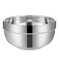 5个装配筷子 12CM 不锈钢饭碗成人饭碗双层隔热防烫碗家用不锈钢饭碗筷套装面碗刻字