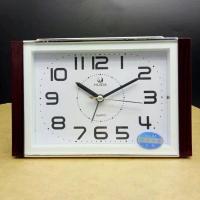 辉达牌9018 康巴丝扫秒超静音大数字时尚台懒人创意时钟台式座钟简约2336钟表