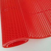 水晶牛筋 六角 红色 40厘米X60厘米 浴室游泳池PVC镂空防滑可裁剪地垫走廊楼梯耐磨橡胶地毯商用卷材