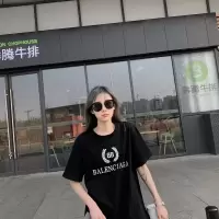 黑色 M 巴黎世家Balenciaga麦穗短袖T桖