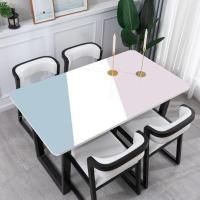 新hx002 40*60cm 桌布现代简约防水防油防烫免洗软玻璃电视柜茶几垫子餐桌布水晶版