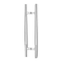加厚款[安装工具] 长度60cm [孔距40cm] 玻璃门把手现代简约推拉门把手平移门把手不锈钢加厚圆管中砂拉手