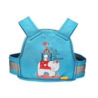 大象浅蓝(登山安全扣)[升级版] 电动摩托车儿童安全带骑电瓶车后座透气防摔保护绑带宝宝安全背带