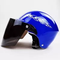 213蓝色 头盔冬季保暖安全帽头盔电动车头盔男摩托车头盔女四季通用男头盔