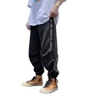 D3黑色[关注店铺送袜子] M [90-135斤] 肥佬大码薄款工装裤男士日系阔腿裤韩版潮流百搭休闲直筒宽松裤子