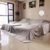 浅灰色 1.5*2.5m学生床 家具盖布防尘布沙发套罩床防尘罩床全包防灰尘布家用布料超大尺寸