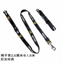 黑色牵引绳加脖圈一套 牵引绳长1.5米宽度2.5厘米 马犬中大型犬训练牵引绳尼龙带狗链子狗绳宠物狗比赛牵引绳东德