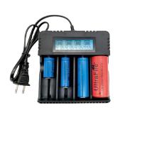 美规扁插头 洪东:智能液晶锂电池充电器 镍氢3.7V锂电池四槽充5号7号AA玩具