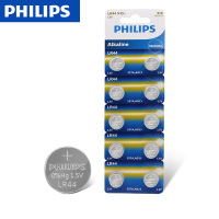 LR44(10粒) 飞利浦LR44纽扣碱性电池A76 AG13 357电子1.5V玩具游标卡尺用10粒