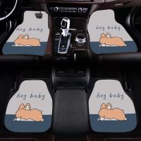 汽车脚垫-慵懒小狗 主驾驶单件装 卡通汽车脚垫四季款汽车通用脚踏垫子加厚绒面防滑蹭土可水洗车垫