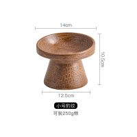 小号豹色 熊家猫碗陶瓷食盆碗宠物饮水碗猫咪高脚保护颈椎粮饭碗饭盆狗狗用