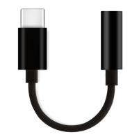 黑色单线[听歌] 1个装 小米8耳机听歌转接头6X弯头吃鸡语音typec充电二合一华为转换器线