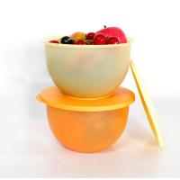 橙 特百惠19年老店2.5升奇妙中圆碗 密闭保鲜 冷藏储藏 果菜保鲜