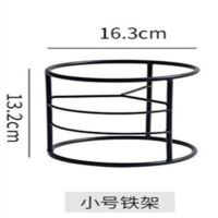小号单体架子不带碗 架子颜色(黑白粉)备注或随机发 铁艺支架狗碗陶瓷狗盆单碗保护颈椎狗粮盆金毛泰迪大小型犬