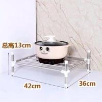 单层[常规款]无赠品 多层厨房不锈钢置物架锅盖架厨房收纳架厨房置物架落地厨房用品
