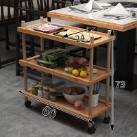 永和层架3层[带轮] 组装 茶几简约现代可移动沙发边柜办公桌边几办公室客厅家用沙发桌边桌