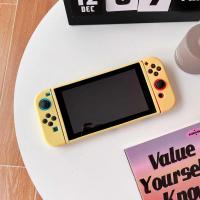 简约款-柠檬黄 默认TPU软壳 任天堂switch保护壳卡通硅胶壳ns手柄套分体式防摔软壳可爱皮卡丘
