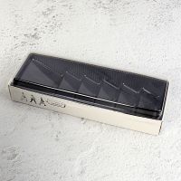 20套 纸盒白色盒(手折款) 虎皮蛋糕卷包装盒透明一次性瑞士卷盒长条绿豆糕盒寿司烘焙包装盒