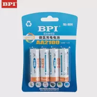如图 倍特力BPI充电电池镍氢5号2100mAh可充电电池卡装(4支每卡)